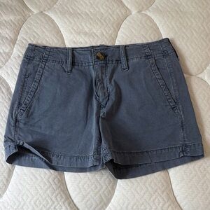 American Eagle Outfitters Slate Blue Women's Casual Shorts